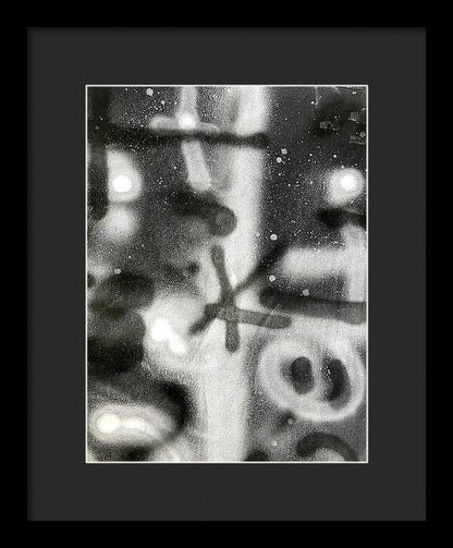 Graffiti BW - Framed Print