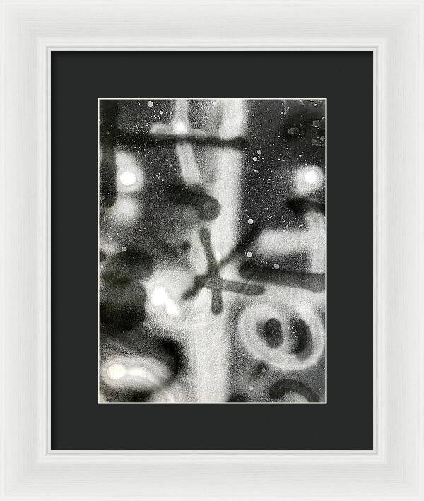 Graffiti BW - Framed Print