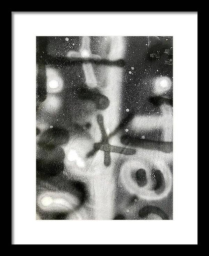 Graffiti BW - Framed Print