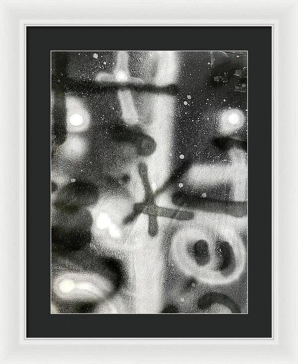 Graffiti BW - Framed Print