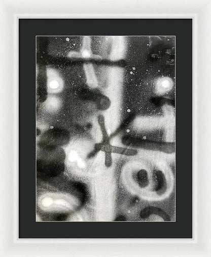 Graffiti BW - Framed Print