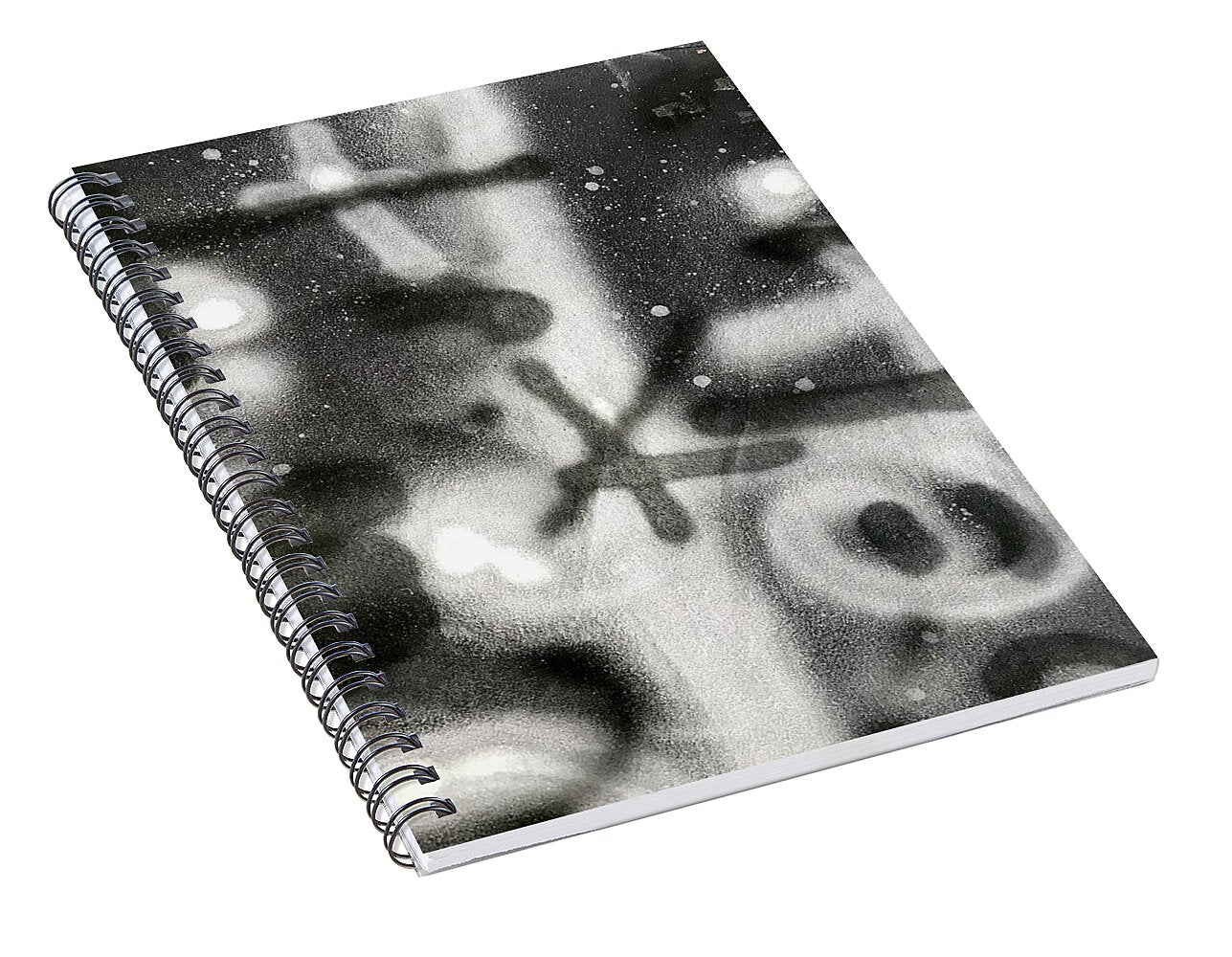 Graffiti BW - Spiral Notebook