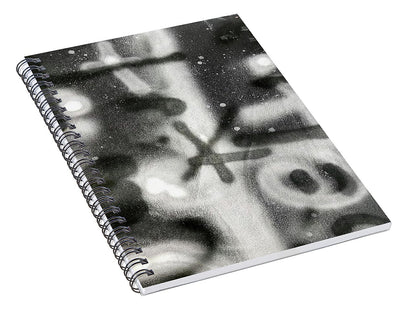 Graffiti BW - Spiral Notebook