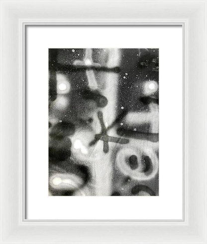 Graffiti BW - Framed Print