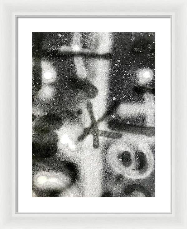 Graffiti BW - Framed Print