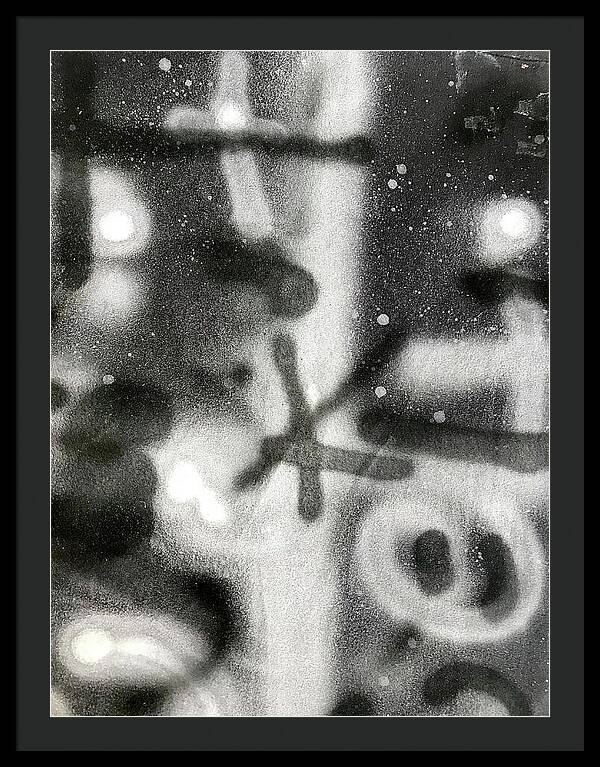 Graffiti BW - Framed Print