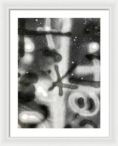 Graffiti BW - Framed Print