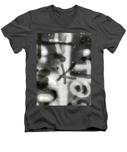 Graffiti BW - Men's V-Neck T-Shirt