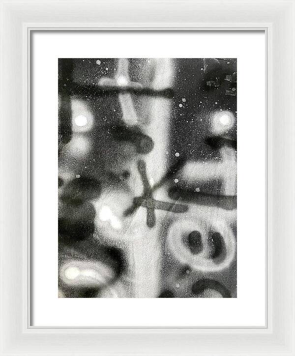 Graffiti BW - Framed Print