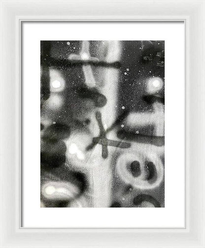 Graffiti BW - Framed Print