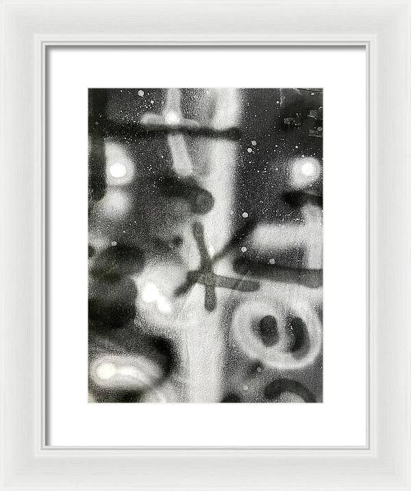 Graffiti BW - Framed Print