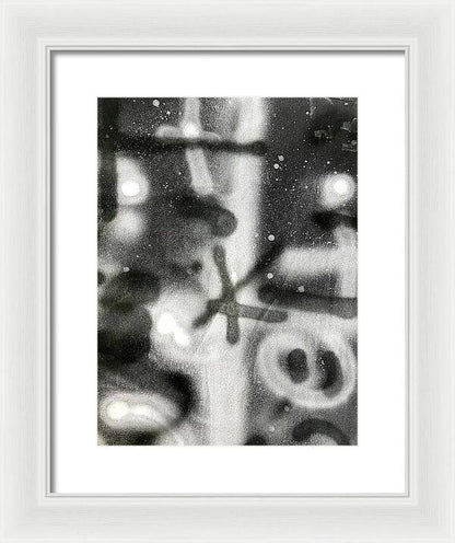 Graffiti BW - Framed Print