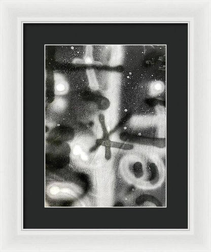 Graffiti BW - Framed Print