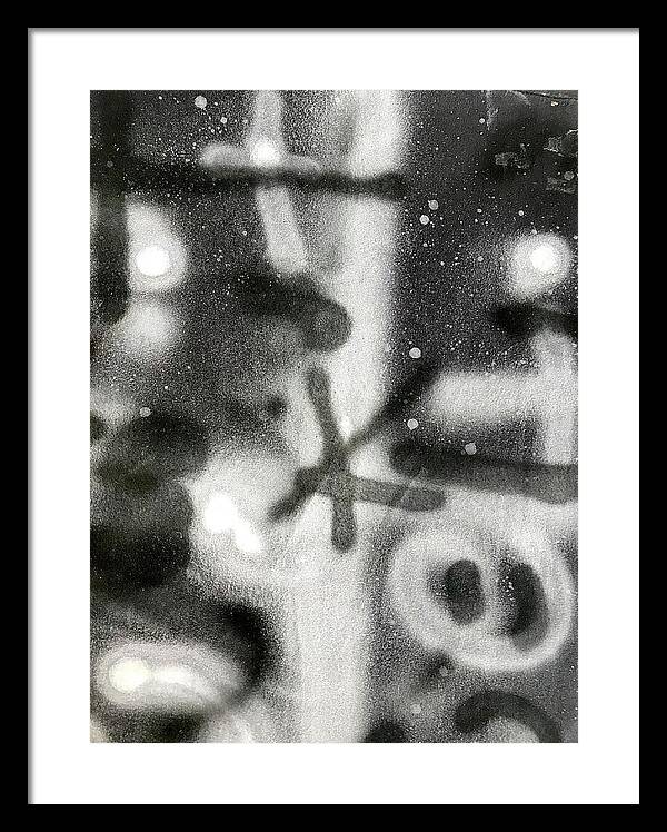 Graffiti BW - Framed Print