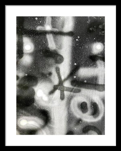 Graffiti BW - Framed Print