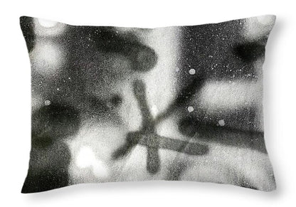 Graffiti BW - Throw Pillow