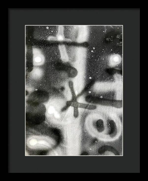 Graffiti BW - Framed Print