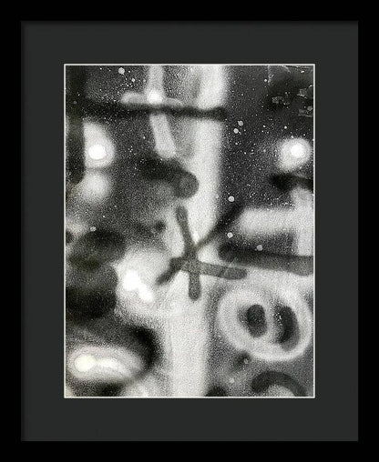 Graffiti BW - Framed Print