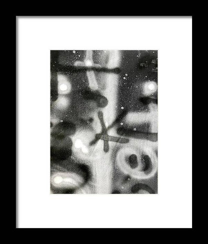 Graffiti BW - Framed Print