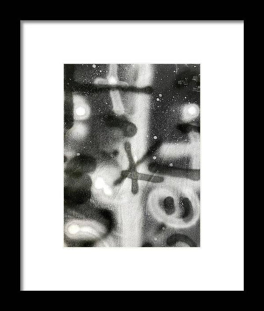 Graffiti BW - Framed Print