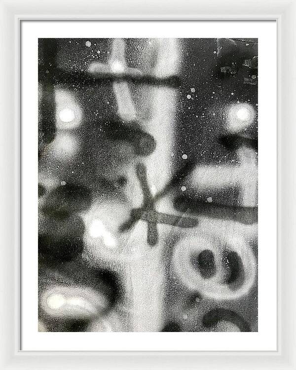 Graffiti BW - Framed Print