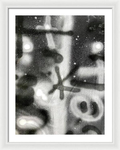 Graffiti BW - Framed Print