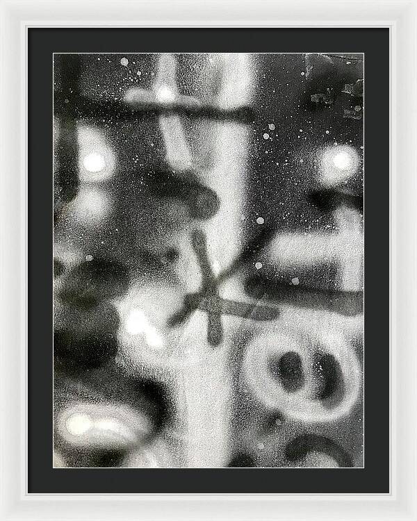Graffiti BW - Framed Print
