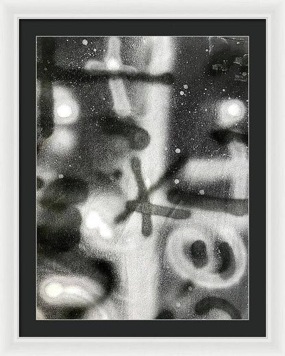 Graffiti BW - Framed Print