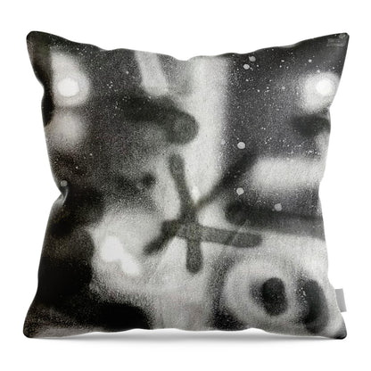 Graffiti BW - Throw Pillow