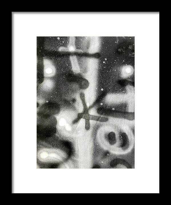 Graffiti BW - Framed Print