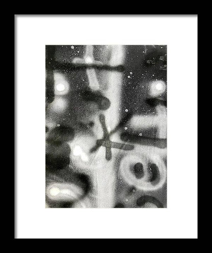 Graffiti BW - Framed Print