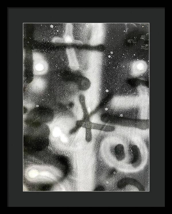 Graffiti BW - Framed Print