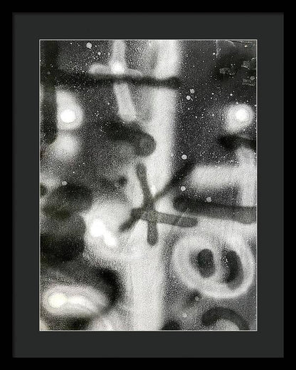 Graffiti BW - Framed Print