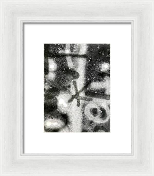 Graffiti BW - Framed Print