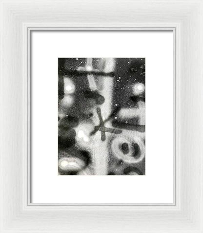 Graffiti BW - Framed Print