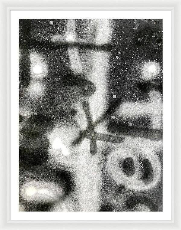 Graffiti BW - Framed Print