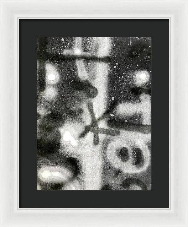 Graffiti BW - Framed Print