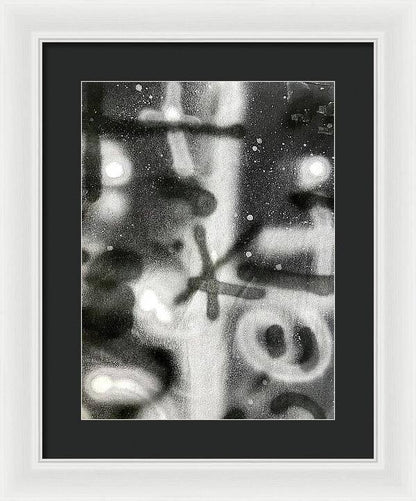 Graffiti BW - Framed Print