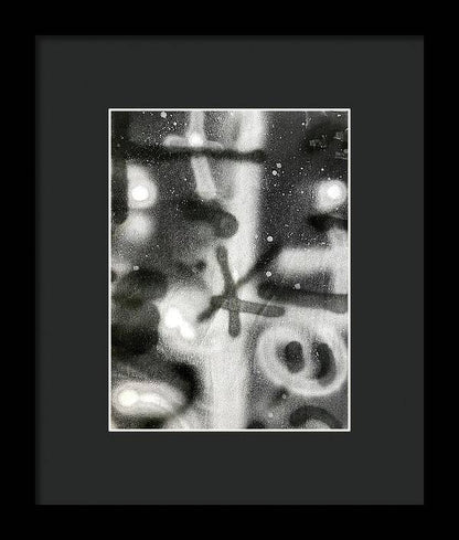 Graffiti BW - Framed Print