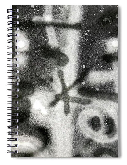 Graffiti BW - Spiral Notebook