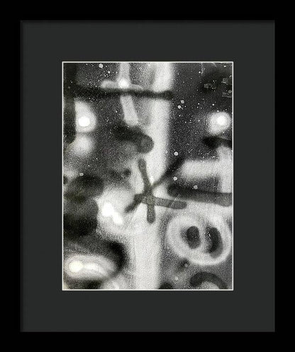 Graffiti BW - Framed Print