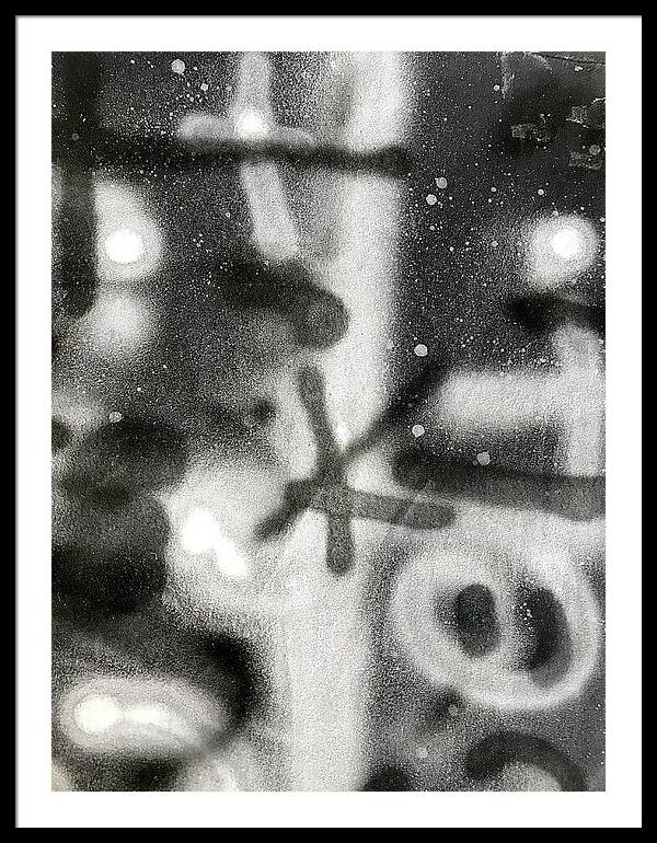 Graffiti BW - Framed Print