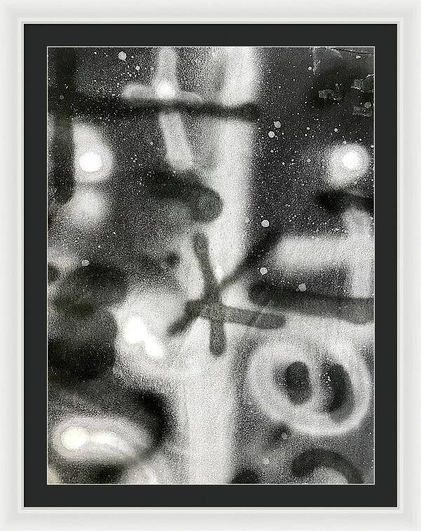 Graffiti BW - Framed Print