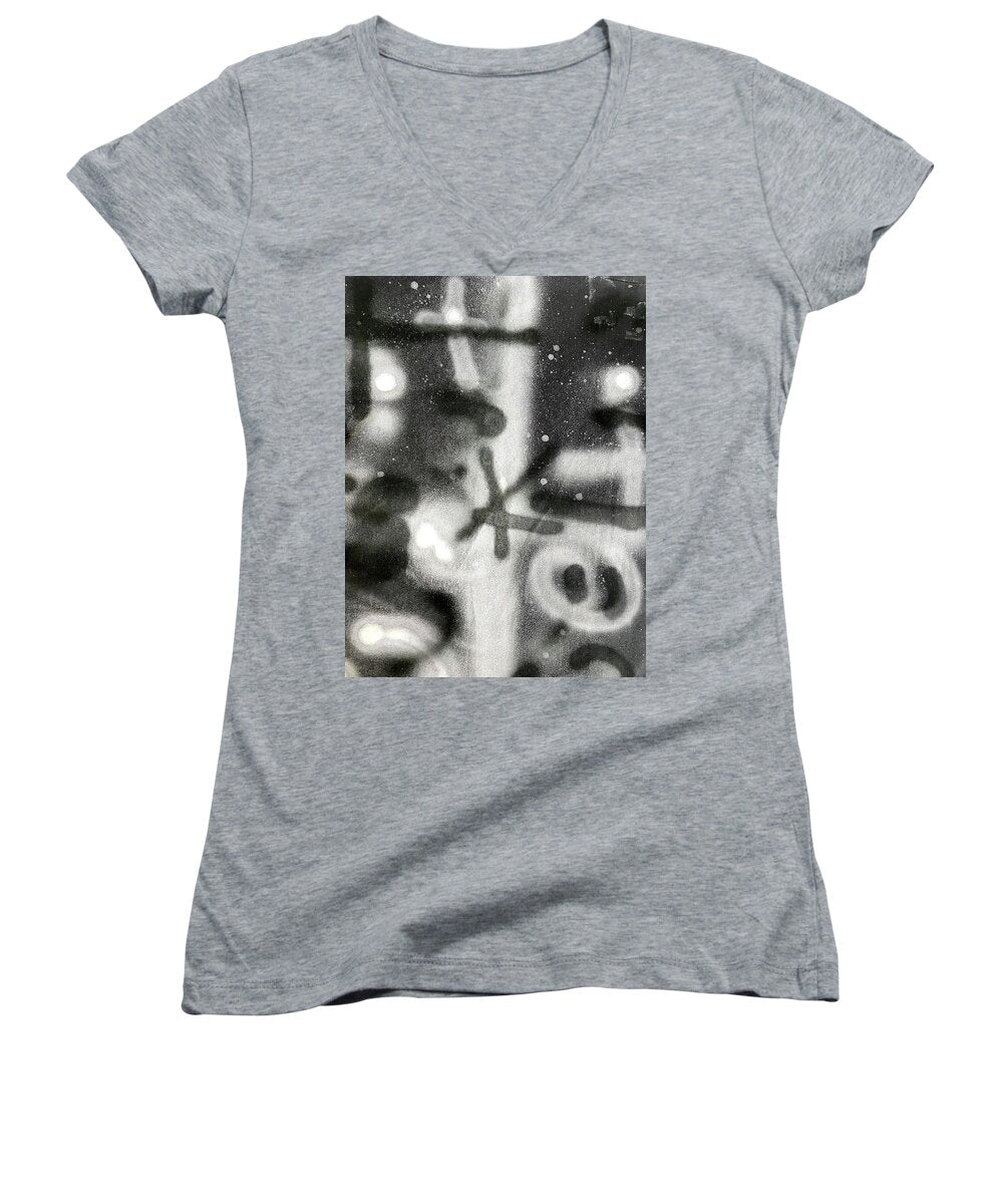 Graffiti BW - Women's V-Neck