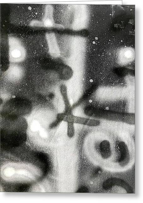 Graffiti BW - Greeting Card