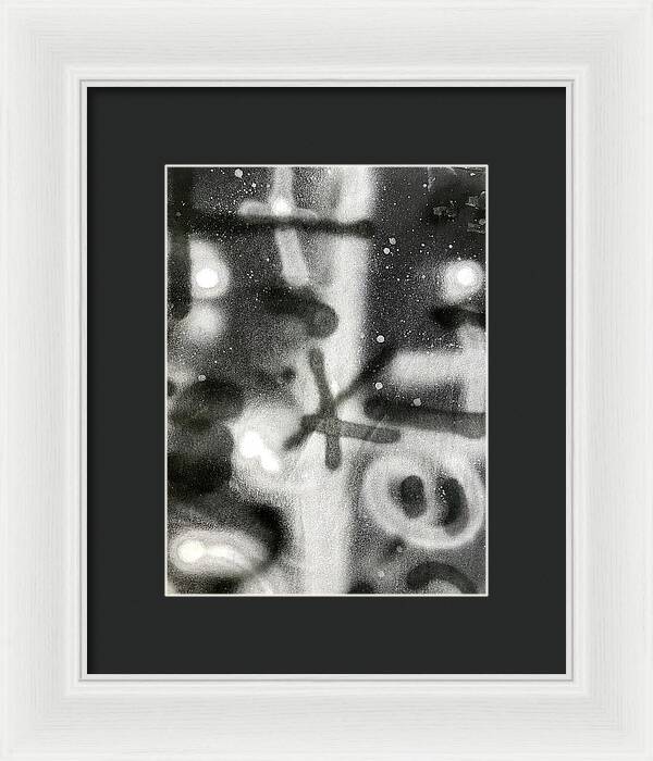 Graffiti BW - Framed Print