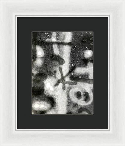 Graffiti BW - Framed Print