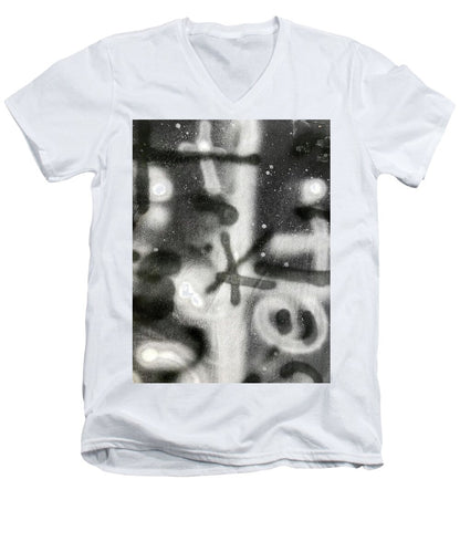 Graffiti BW - Men's V-Neck T-Shirt