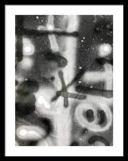Graffiti BW - Framed Print
