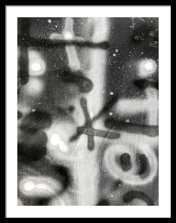 Graffiti BW - Framed Print
